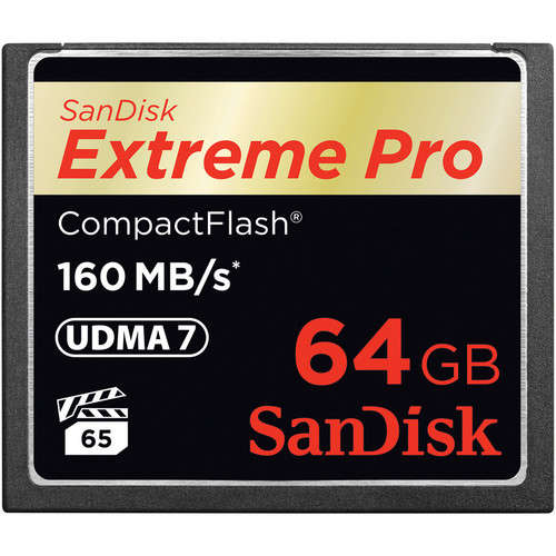 Sandisk Compact Flash Extreme Pro Cf 160mbs 64 Gb
